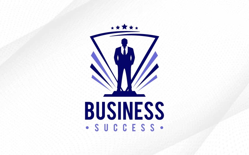Success Businessman Logo Design Winner Award Logo Logo Template