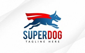 Super Hero Dog Logo Design