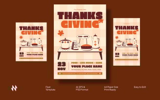 Thanksgiving Feast Flyer Template