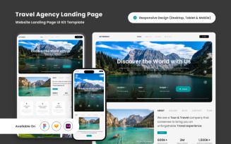 Aetherway - Bold & Modern Travel Agency Landing Page