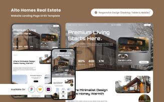 Alto Homes - Minimalist Real Estate Landing Page