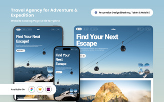 Atlas - Sophisticated Travel Landing Page for Explorers