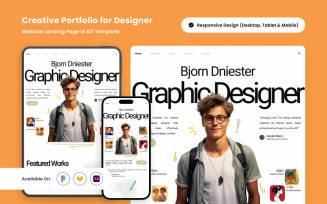 Bjorn Dniester - Creative Portfolio Landing Page