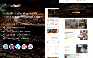 Caffmill - Coffee Shop & Cafe WooCommerce WordPress Theme