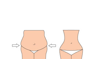 Curvy Body Positivity Vector Illustration for Wellness & Weight Loss Design