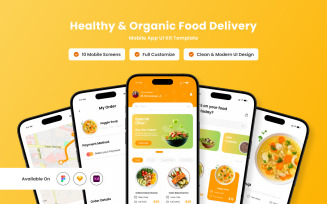 Eaty – Organic Grocery App Design Template