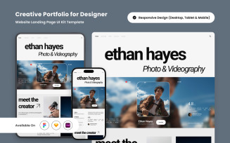 Ethan Hayes - Creative Portfolio Landing Page