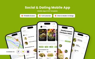 Greenvory – Healthy Food Delivery App Design Template