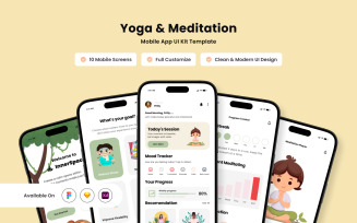 InnerSpace - Yoga & Meditation App Design Template