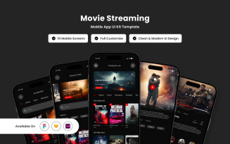 Layar – Movie Streaming Mobile App UI Design Template