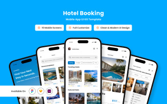 LumaStay - Hotel Booking Mobile App Design Template