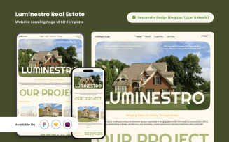 Luminestro - Elegant Real Estate Landing Page