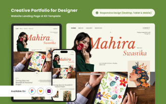 Mahira - Creative Portfolio Landing Page