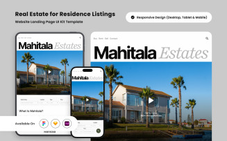 Mahitala - Stylish Real Estate Landing Page
