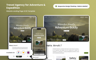 Meraki - Inspiring Travel Agency Landing Page for Adventurers