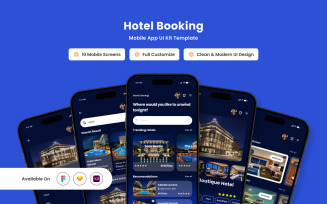 Nocturne - Hotel Booking Mobile App Design Template