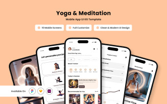 Serivana - Yoga & Meditation App Design Template