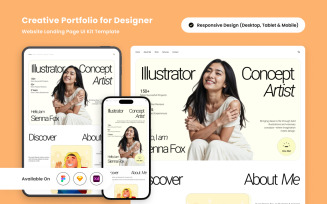 Sienna Fox - Creative Portfolio Landing Page