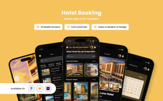 Solvora - Hotel Booking Mobile App Design Template