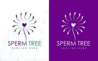 Sperm Logo design sperm tree Logo Family care logo Fertility Logo