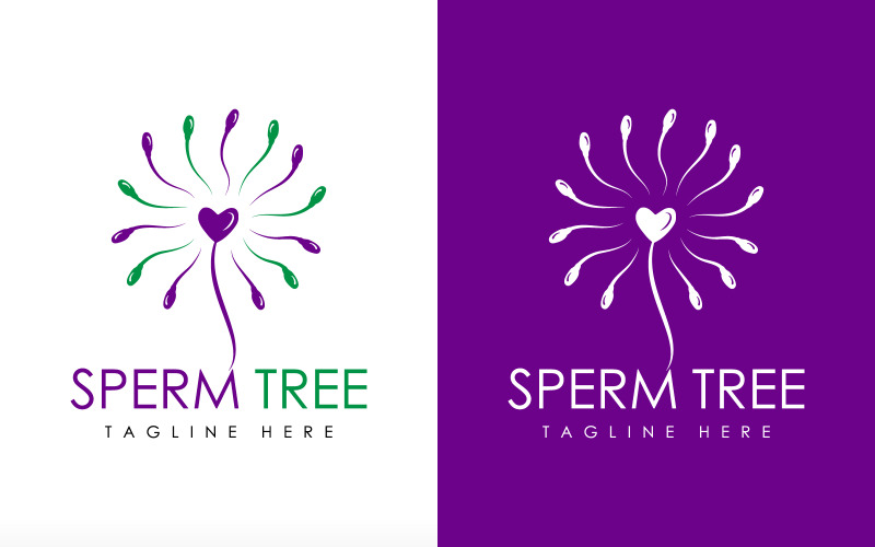 Sperm Logo design sperm tree Logo Family care logo Fertility Logo Logo Template