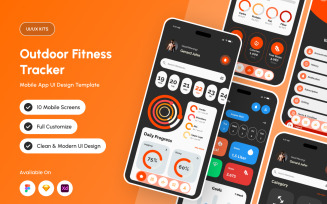 Athora - Outdoor Fitness Tracker App Design Template