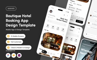 Bookesta – Luxury Hotel Booking App UI Kit