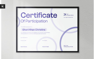 Corporate Training Program Certificate