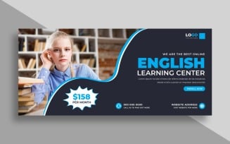 English Learning Center Facebook Cover Ver-1