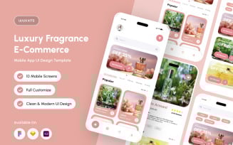 Fiora - Luxury Fragrance E-Commerce App Design Template