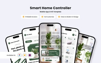 Florinest - Smart Home Controller Mobile App Design Template