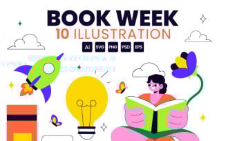 10 Book Week Illustration
