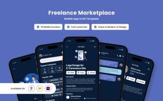 Jobist - Freelance Marketplace Mobile App Design Template