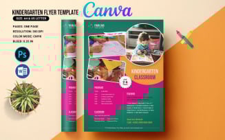 Kindergarten School Admission Flyer template