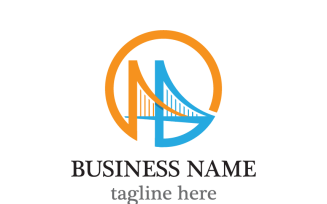 Minimalist Bridge Logo Template