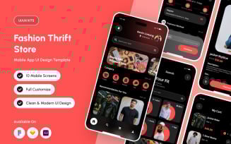 Nobru – Stylish Thrift Fashion App UI