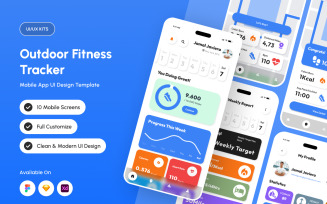 Noturex - Outdoor Fitness Tracker App Design Template