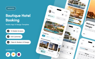Pelagia – Premium Hotel Booking App UI Kit