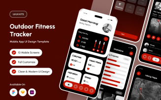 Pulseway - Outdoor Fitness Tracker App Design Template