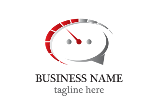 Speedometer and Chat Logo Template