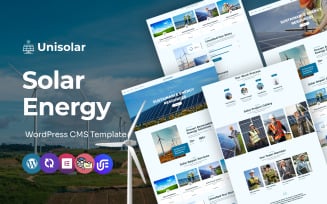 Unisolar - Solar and Renewable Energy WordPress CMS Elementor Template