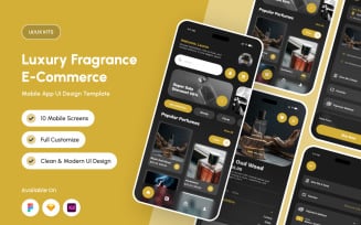 Veloura - Luxury Fragrance E-Commerce App Design Template