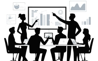 A clean and modern business illustration vector