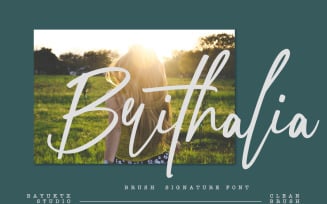 Brithalia Brush Signature Font