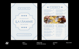 Clean Arabian Restaurant Menu Template