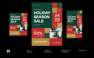Editable Christmas Sale Flyer