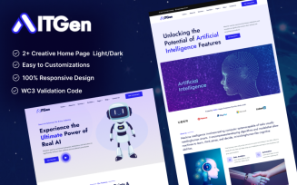 ITGen – Artificial Intelligence & AI Agency HTML5 Bootstrap5 Template