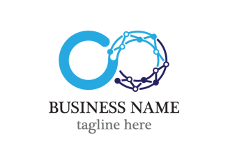 Minimalist Infinity Tech Logo Template