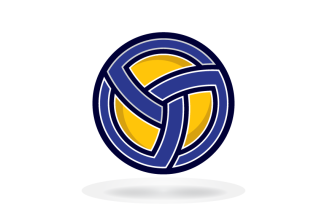 Minimalist Volleyball Logo Template