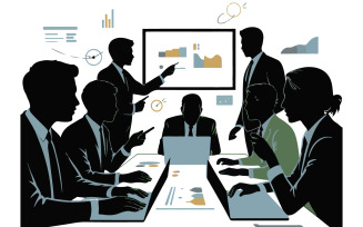 Modern Business Illustration Vector